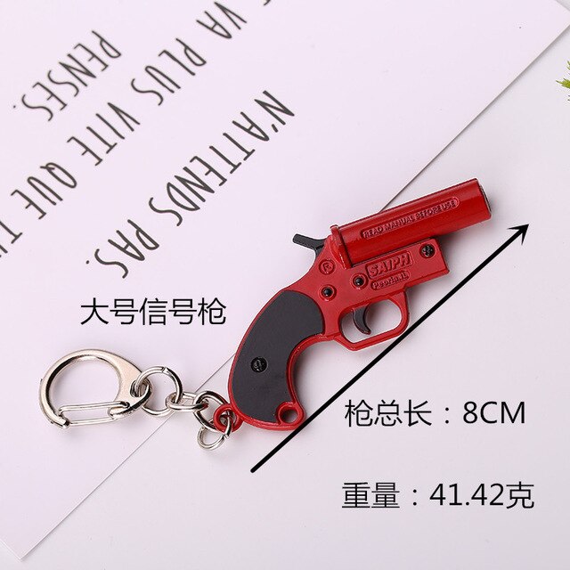 PUBG Keychain Flare Gun Red