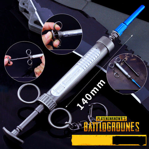 PUBG Adrenaline syringe Keychain