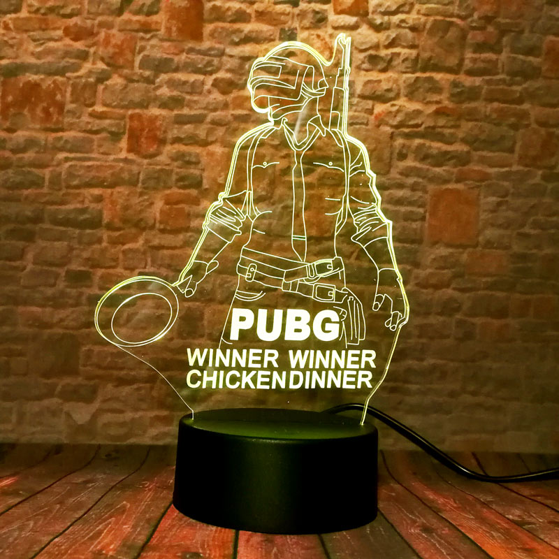 PUBG Game Figure 3D Nightlight