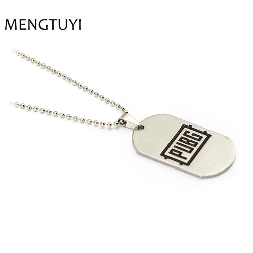 PUBG necklace silver